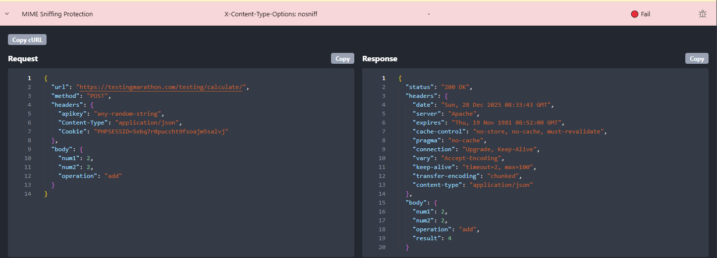 X-Content-Type-Options nosniff header