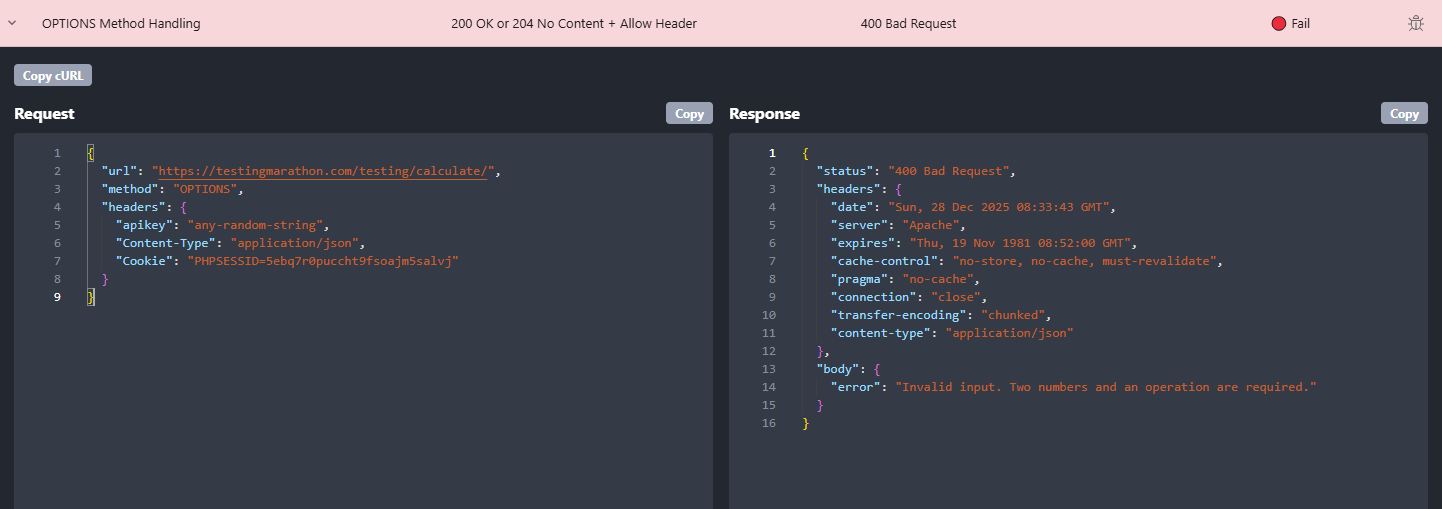 OPTIONS Method Handling in Rentgen