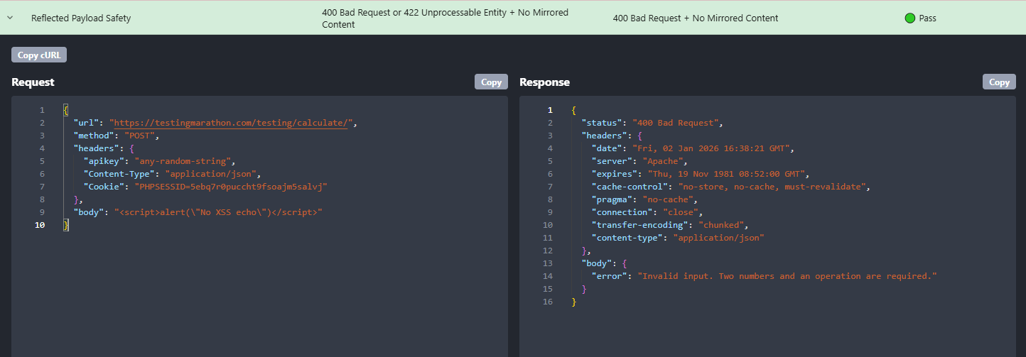 Reflected Payload Safety check in Rentgen