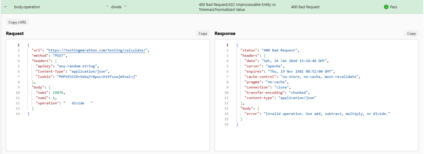 Trimming test in Rentgen