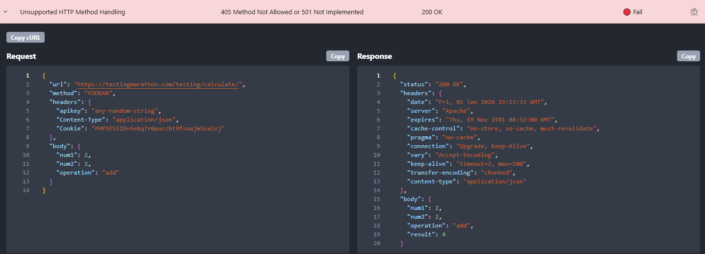 Unsupported HTTP Method Handling in Rentgen