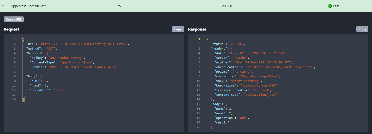 Uppercase Domain Test in Rentgen